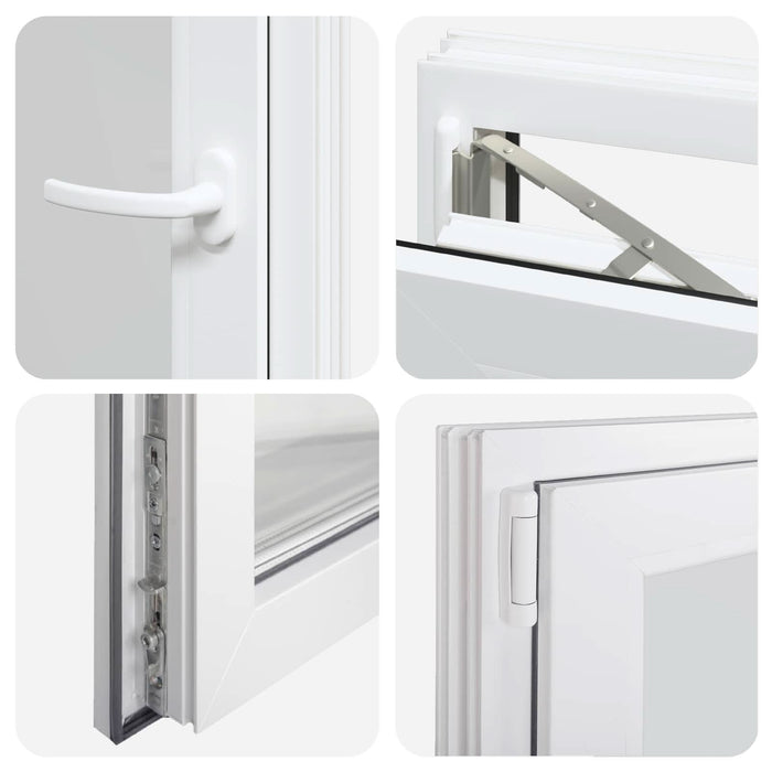 Fereastră pentru subsol Manual RISOR Alb 60 x 100 cm PVC și Sticlă - WALTI WALTI