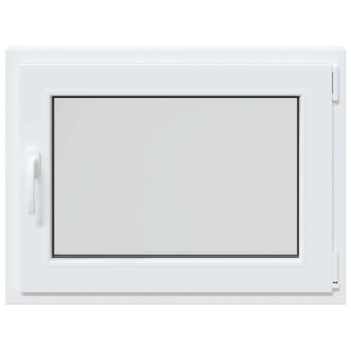 Fereastră pentru subsol Manual RISOR Alb 80 x 60 cm PVC și Sticlă - WALTI WALTI