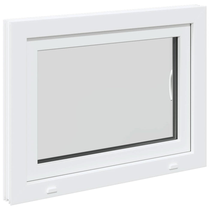 Fereastră pentru subsol Manual RISOR Alb 80 x 70 cm PVC și Sticlă - WALTI WALTI