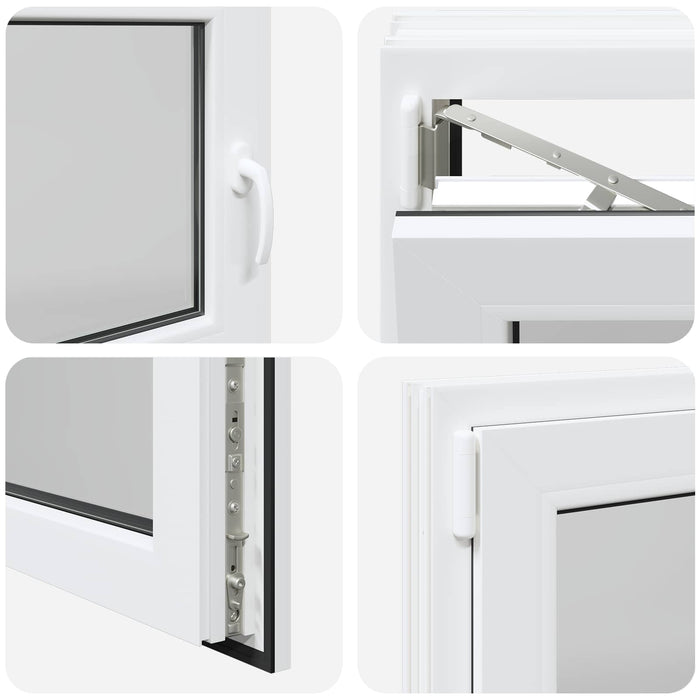 Fereastră pentru subsol Manual RISOR Alb 100 x 70 cm PVC și Sticlă - WALTI WALTI