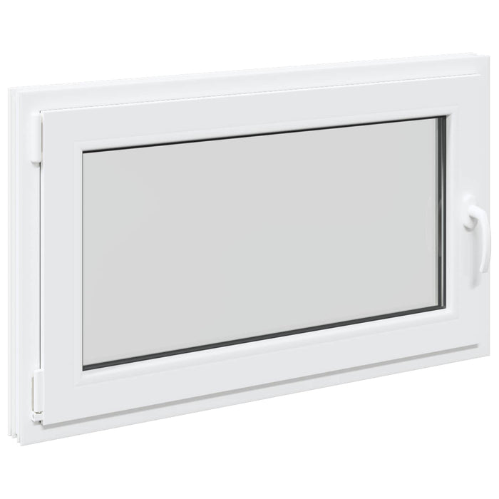 Fereastră pentru subsol Manual RISOR Alb 100 x 70 cm PVC și Sticlă - WALTI WALTI