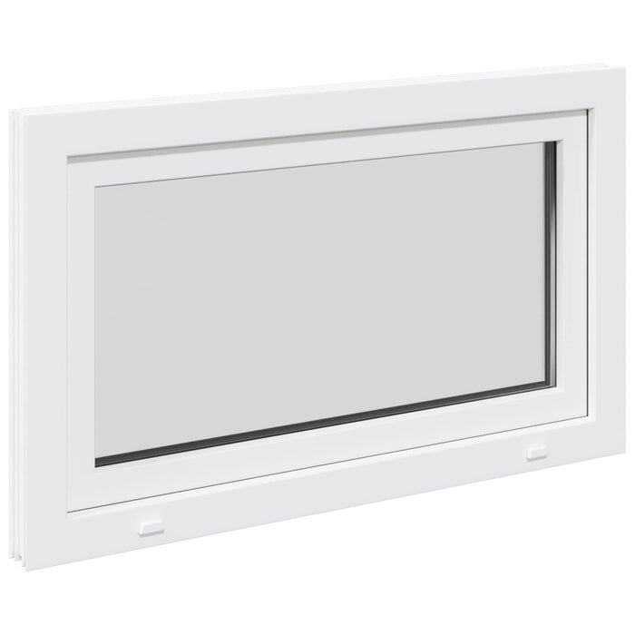 Fereastră pentru subsol Manual RISOR Alb 100 x 70 cm PVC și Sticlă - WALTI WALTI