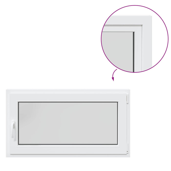 Fereastră pentru subsol Manual RISOR Alb 110 x 60 cm PVC și Sticlă - WALTI WALTI
