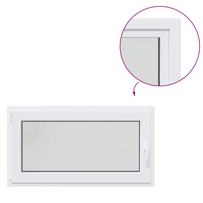 Fereastră pentru subsol Manual RISOR Alb 110 x 60 cm PVC și Sticlă - WALTI WALTI