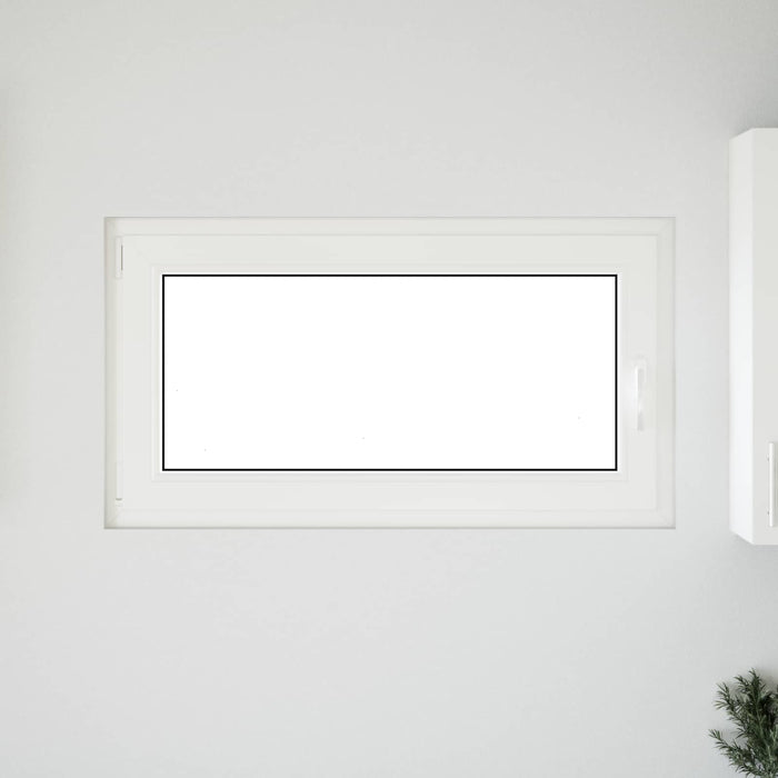 Fereastră pentru subsol Manual RISOR Alb 110 x 60 cm PVC și Sticlă - WALTI WALTI