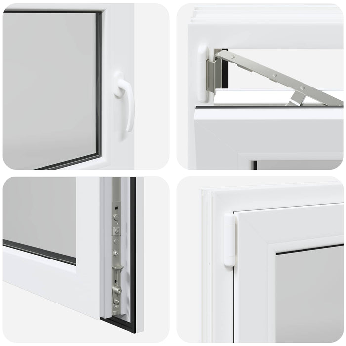 Fereastră pentru subsol Manual RISOR Alb 120 x 60 cm PVC și Sticlă - WALTI WALTI