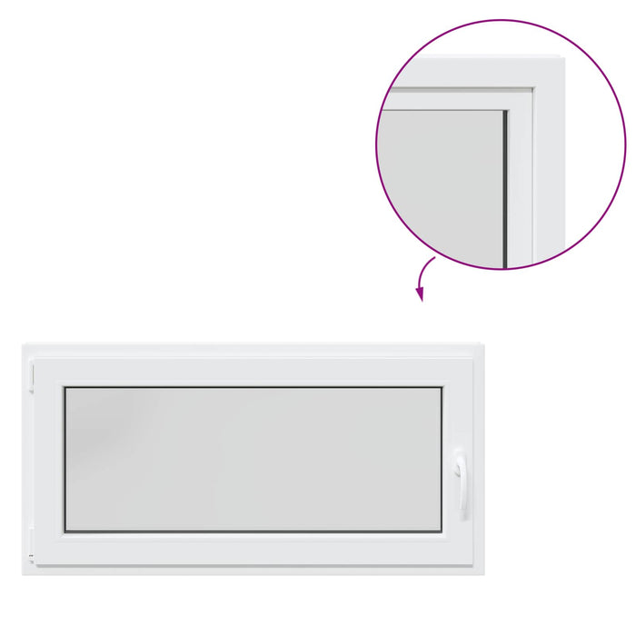 Fereastră pentru subsol Manual RISOR Alb 120 x 60 cm PVC și Sticlă - WALTI WALTI
