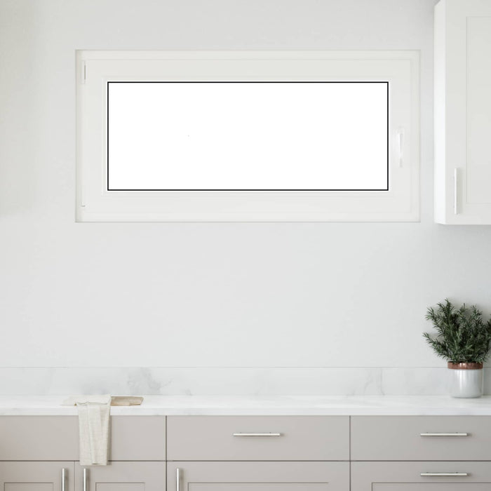 Fereastră pentru subsol Manual RISOR Alb 120 x 60 cm PVC și Sticlă - WALTI WALTI