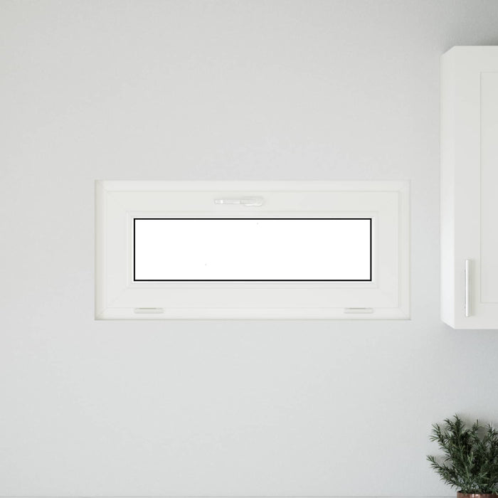 Fereastră pentru subsol RISOR 90 x 40 cm PVC și Sticlă Alb - WALTI WALTI