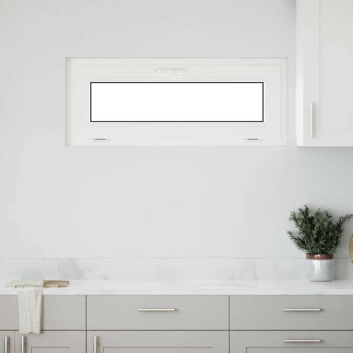 Fereastră pentru subsol RISOR 110 x 40 cm PVC și Sticlă Alb - WALTI WALTI