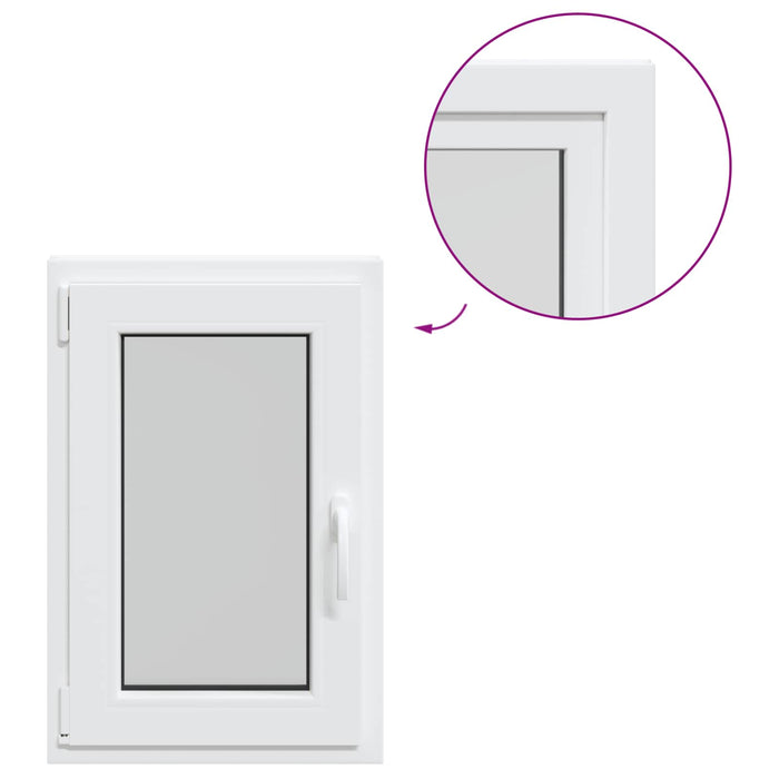 Fereastră pentru subsol Manual RISOR Alb 50 x 75 cm PVC și Sticlă - WALTI WALTI