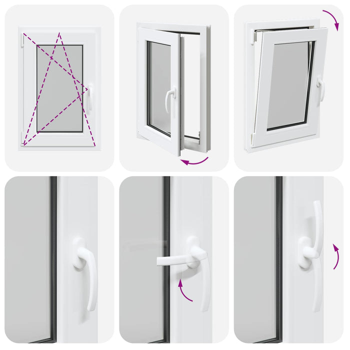 Fereastră pentru subsol Manual RISOR Alb 50 x 75 cm PVC și Sticlă - WALTI WALTI