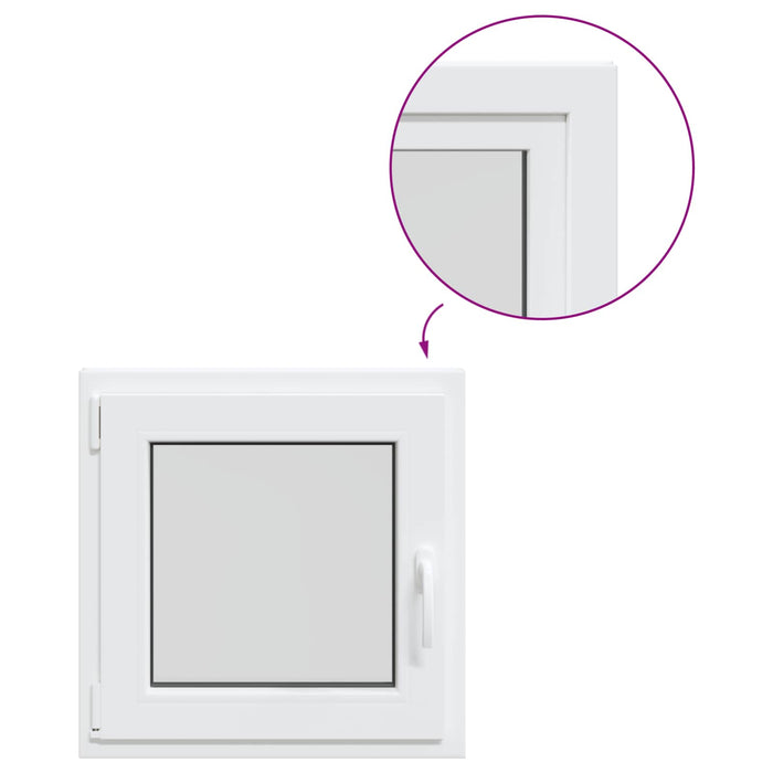 Fereastră pentru subsol Manual RISOR Alb 60 x 60 cm PVC și Sticlă - WALTI WALTI