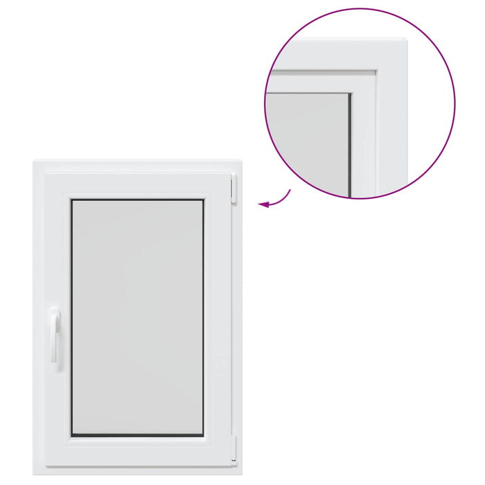 Fereastră pentru subsol Manual RISOR Alb 60 x 80 cm PVC și Sticlă - WALTI WALTI