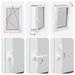 Fereastră pentru subsol Manual RISOR Alb 60 x 80 cm PVC și Sticlă - WALTI WALTI