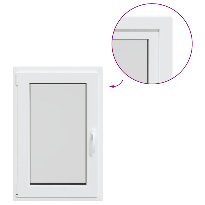 Fereastră pentru subsol Manual RISOR Alb 60 x 90 cm PVC și Sticlă - WALTI WALTI