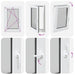 Fereastră pentru subsol Manual RISOR Alb 60 x 100 cm PVC și Sticlă - WALTI WALTI