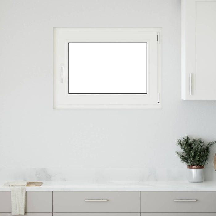 Fereastră pentru subsol Manual RISOR Alb 80 x 60 cm PVC și Sticlă - WALTI WALTI