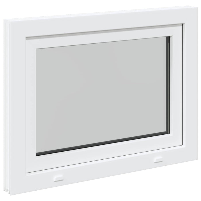 Fereastră pentru subsol Manual RISOR Alb 80 x 60 cm PVC și Sticlă - WALTI WALTI