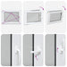 Fereastră pentru subsol Manual RISOR Alb 80 x 60 cm PVC și Sticlă - WALTI WALTI