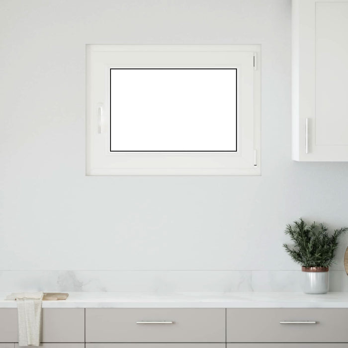 Fereastră pentru subsol Manual RISOR Alb 80 x 70 cm PVC și Sticlă - WALTI WALTI