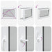 Fereastră pentru subsol Manual RISOR Alb 80 x 70 cm PVC și Sticlă - WALTI WALTI