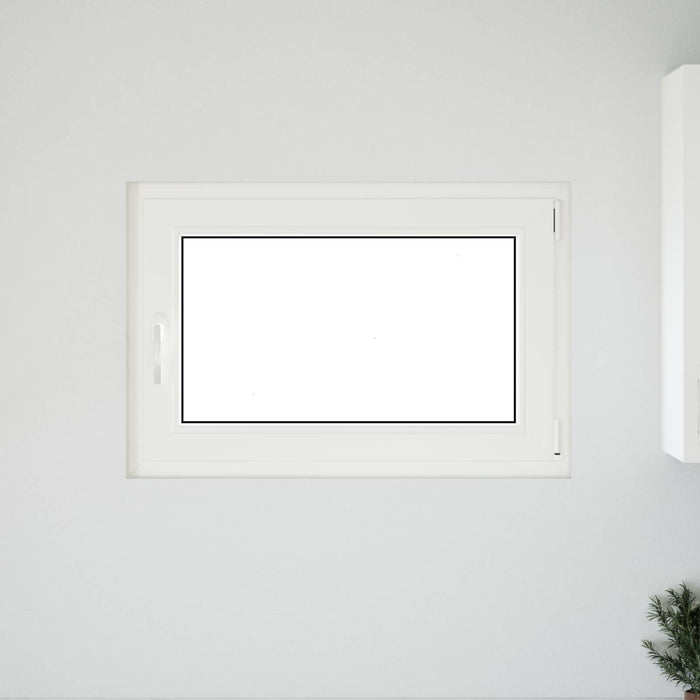 Fereastră pentru subsol Manual RISOR Alb 90 x 50 cm PVC și Sticlă - WALTI WALTI