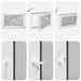 Fereastră pentru subsol Manual RISOR Alb 90 x 50 cm PVC și Sticlă - WALTI WALTI