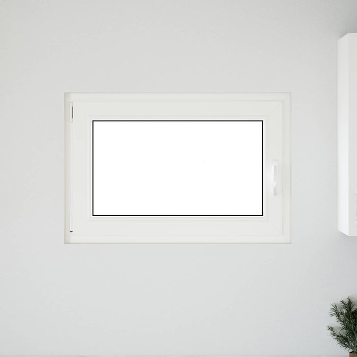 Fereastră pentru subsol Manual RISOR Alb 90 x 50 cm PVC și Sticlă - WALTI WALTI