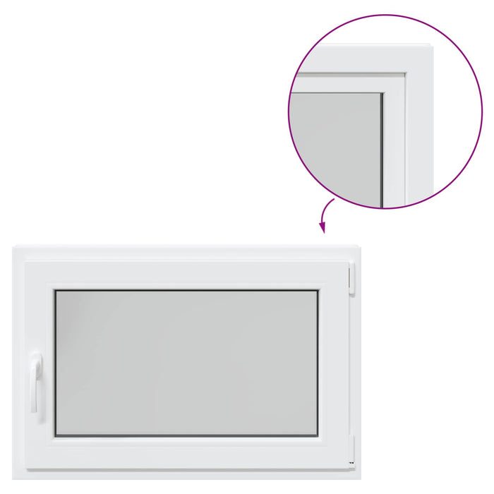Fereastră pentru subsol Manual RISOR Alb 90 x 60 cm PVC și Sticlă - WALTI WALTI