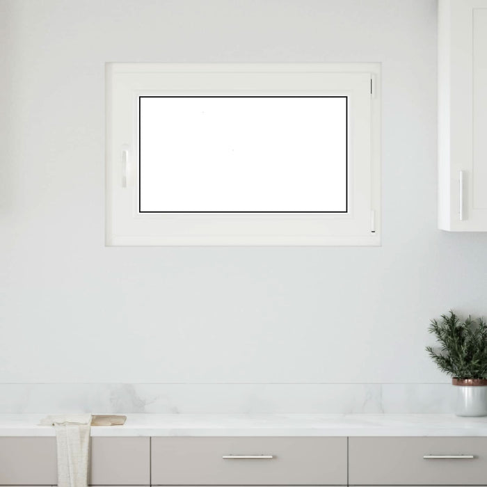 Fereastră pentru subsol Manual RISOR Alb 90 x 60 cm PVC și Sticlă - WALTI WALTI