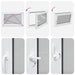 Fereastră pentru subsol Manual RISOR Alb 90 x 60 cm PVC și Sticlă - WALTI WALTI