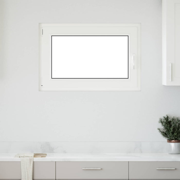 Fereastră pentru subsol Manual RISOR Alb 100 x 50 cm PVC și Sticlă - WALTI WALTI