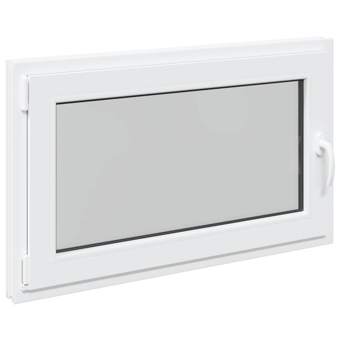 Fereastră pentru subsol Manual RISOR Alb 100 x 60 cm PVC și Sticlă - WALTI WALTI