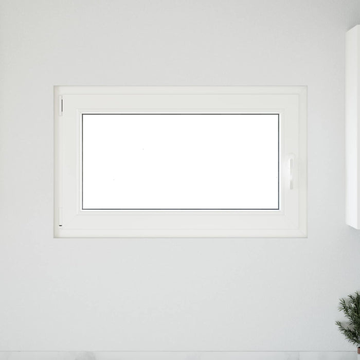 Fereastră pentru subsol Manual RISOR Alb 100 x 70 cm PVC și Sticlă - WALTI WALTI