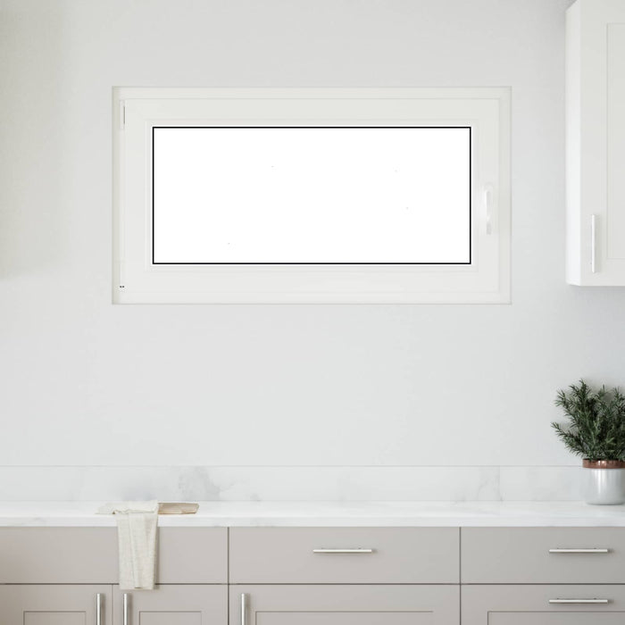 Fereastră pentru subsol Manual RISOR Alb 110 x 60 cm PVC și Sticlă - WALTI WALTI