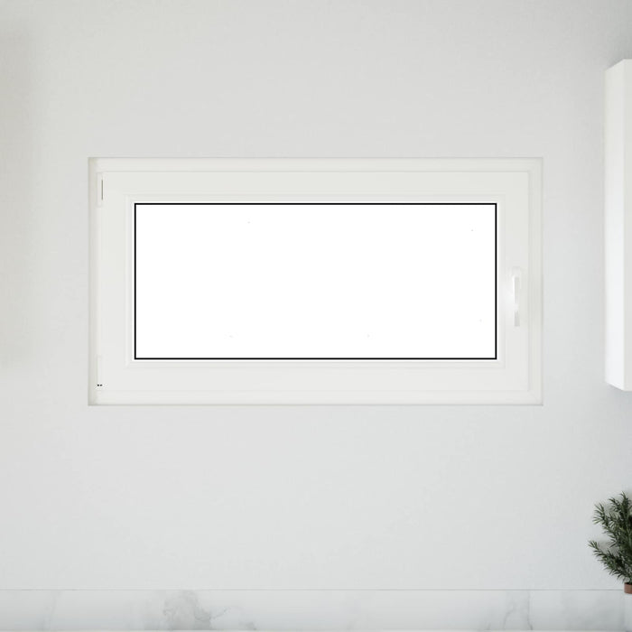 Fereastră pentru subsol Manual RISOR Alb 110 x 60 cm PVC și Sticlă - WALTI WALTI