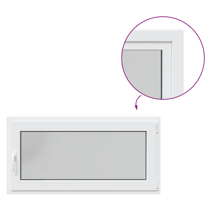 Fereastră pentru subsol Manual RISOR Alb 120 x 60 cm PVC și Sticlă - WALTI WALTI