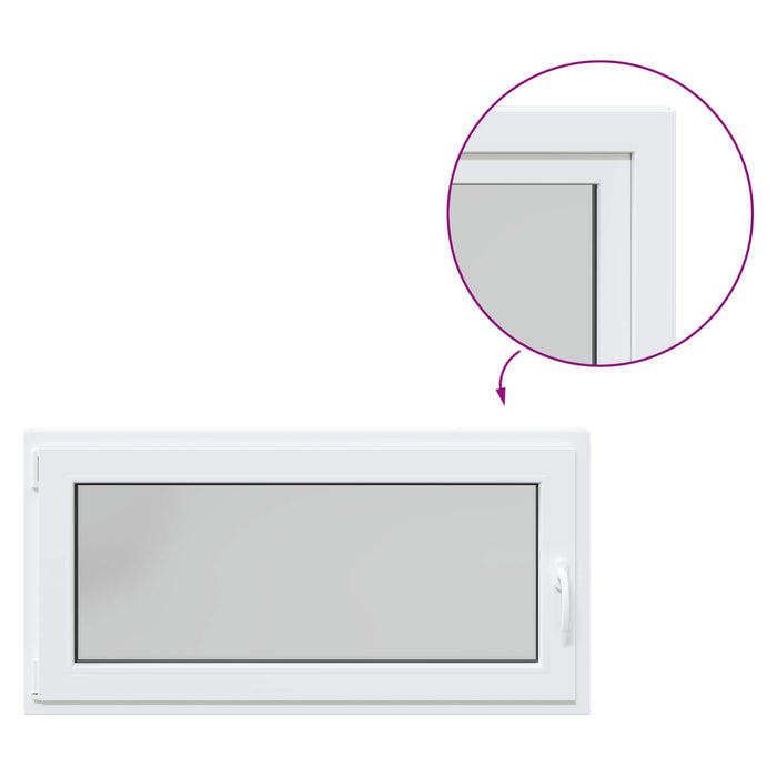 Fereastră pentru subsol Manual RISOR Alb 120 x 60 cm PVC și Sticlă - WALTI WALTI