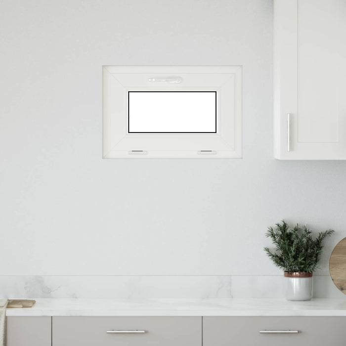 Fereastră pentru subsol RISOR 60 x 40 cm PVC și Sticlă Alb - WALTI WALTI
