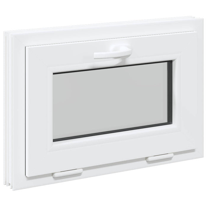 Fereastră pentru subsol RISOR 60 x 40 cm PVC și Sticlă Alb - WALTI WALTI