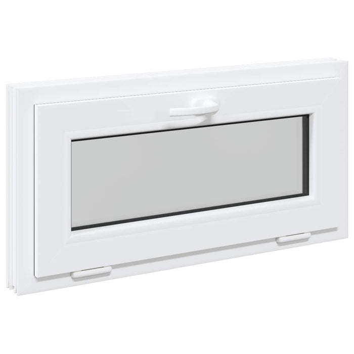 Fereastră pentru subsol RISOR 80 x 40 cm PVC și Sticlă Alb - WALTI WALTI