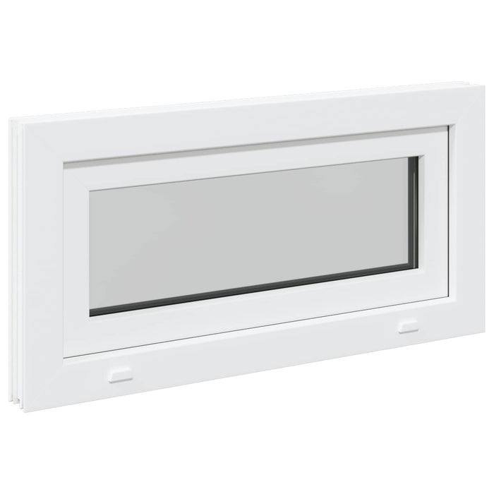 Fereastră pentru subsol RISOR 80 x 40 cm PVC și Sticlă Alb - WALTI WALTI