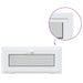 Fereastră pentru subsol RISOR 90 x 40 cm PVC și Sticlă Alb - WALTI WALTI