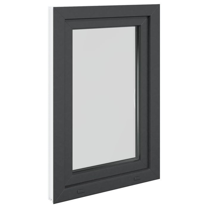 Fereastră pentru subsol RISOR Antracit 60 x 90 cm PVC și Sticlă - WALTI WALTI