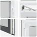 Fereastră pentru subsol RISOR Antracit 80 x 60 cm PVC și Sticlă - WALTI WALTI