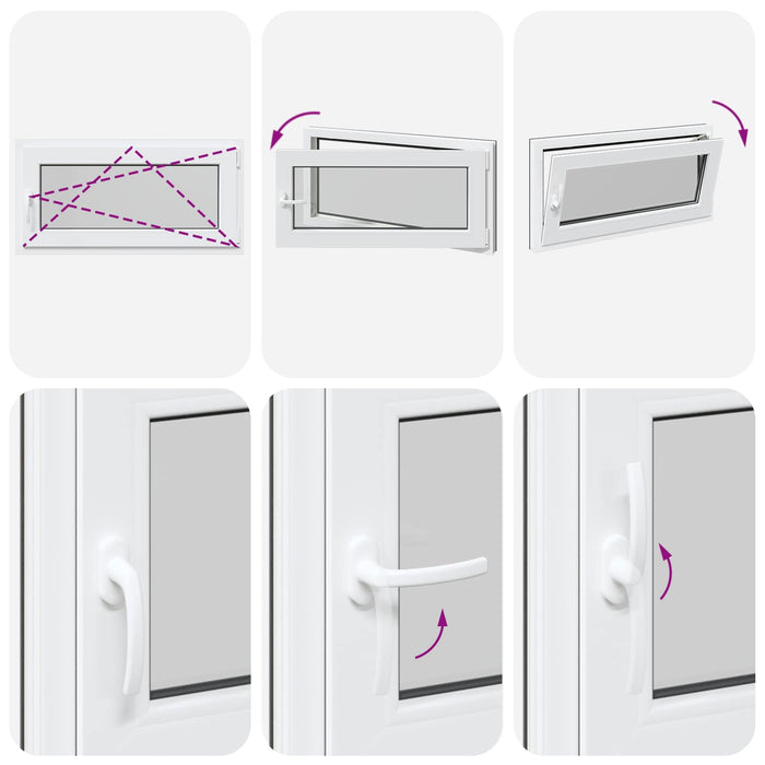 Fereastră pentru subsol RISOR Antracit 100 x 50 cm PVC și Sticlă - WALTI WALTI