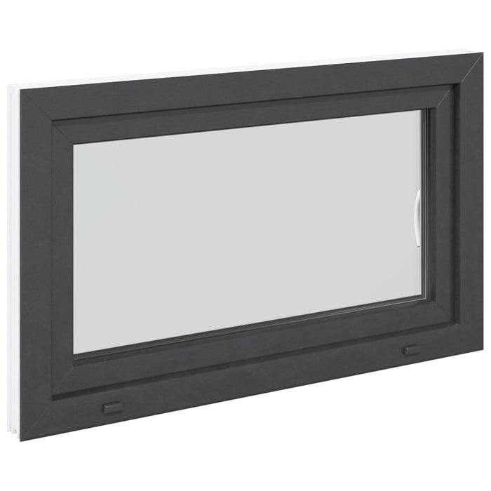 Fereastră pentru subsol RISOR Antracit 100 x 70 cm PVC și Sticlă - WALTI WALTI