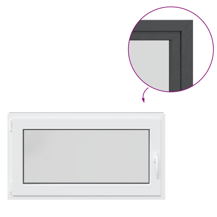 Fereastră pentru subsol RISOR Antracit 110 x 60 cm PVC și Sticlă - WALTI WALTI