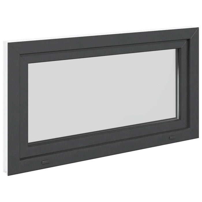 Fereastră pentru subsol RISOR Antracit 110 x 60 cm PVC și Sticlă - WALTI WALTI